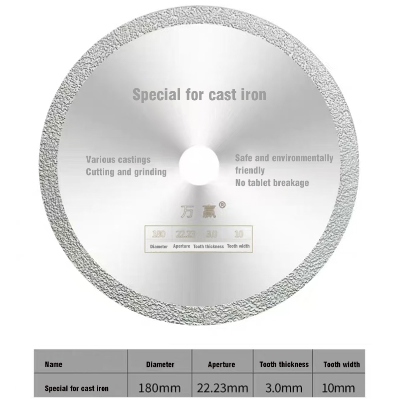 How do you ensure the flatness of the cutting surface when using brazed cast iron ground cutting saw blades?