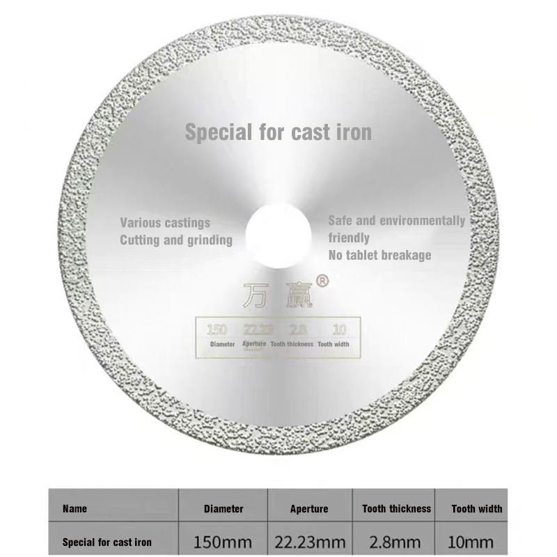 How to accurately control the brazing time of brazed cast iron ground cutting saw blades?